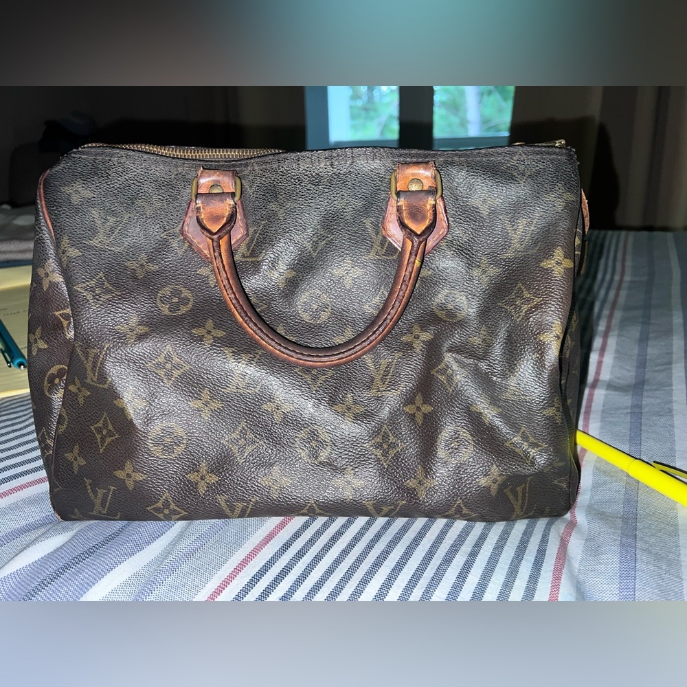 Louis Vuitton Monogram Handbag speedy 35 1989